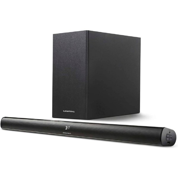 Grundig gsb 990 negra barra de sonido con subwoofer inalámbrico 80w 2.1 hdmi line-in usb